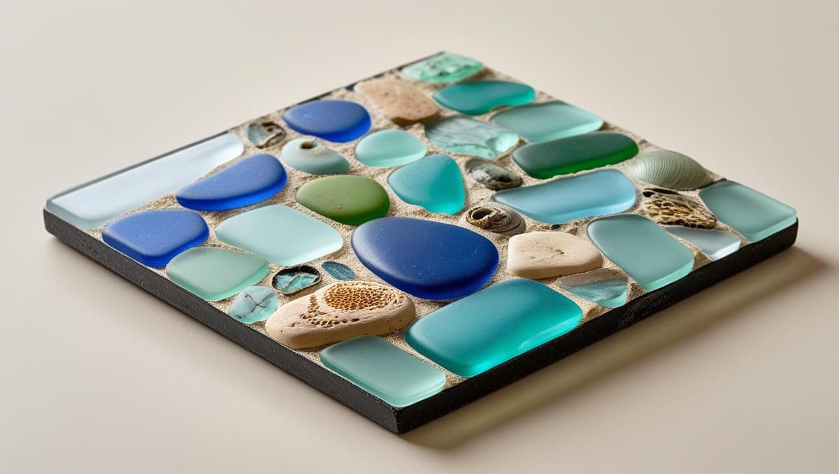 A collection of found sea glass